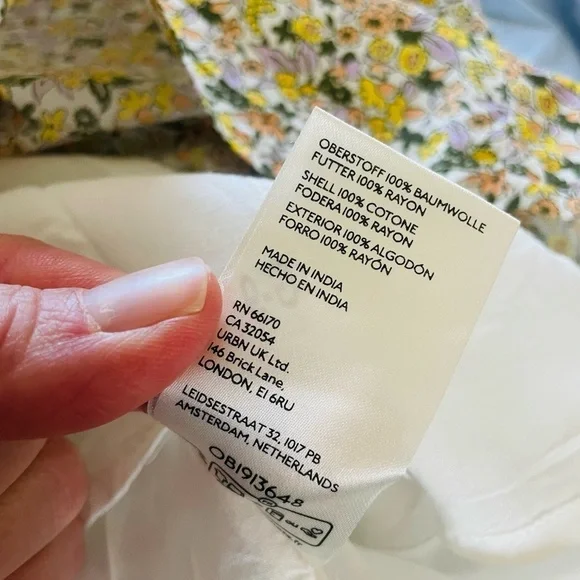 By Anthropologie Short-Sleeve Collared Printed Midi Dress NWT - Picture 14 of 15